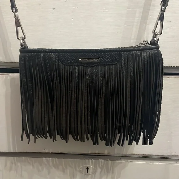 NEW! HTF Rebecca Minkoff FRINGE Crossbody!🖤 - Picture 8 of 10